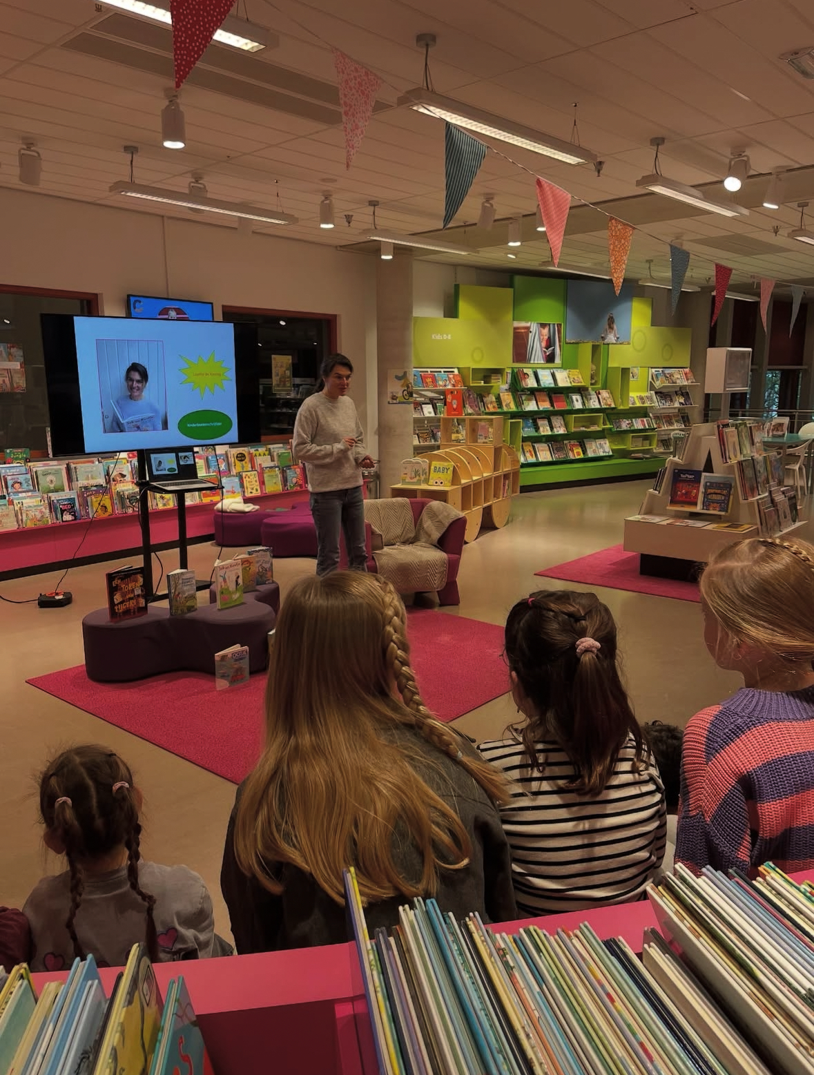 Lizette in de bibliotheek